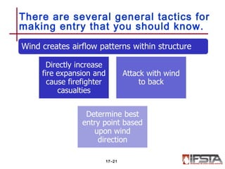 There are several general tactics for
making entry that you should know.
17–21
 