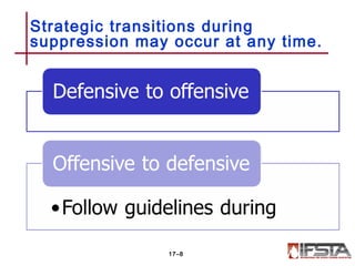 Strategic transitions during
suppression may occur at any time.
17–8
 
