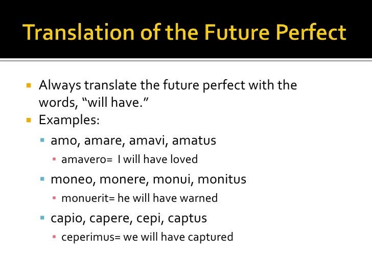 Chapter 17 Future Perfect Tense