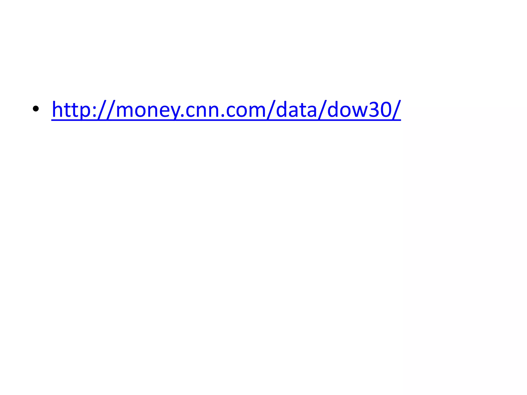 • http://money.cnn.com/data/dow30/
 