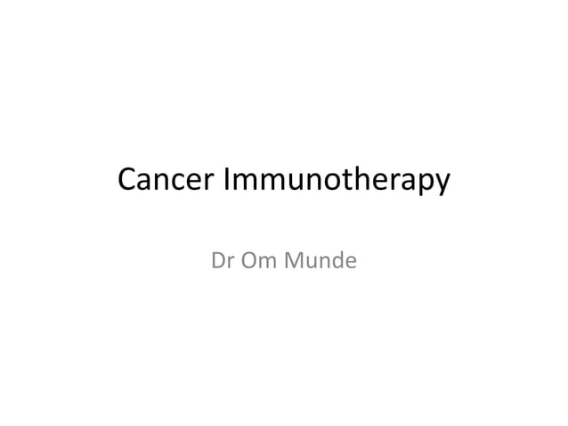 Chapter 17 Immunotherapy Pptx