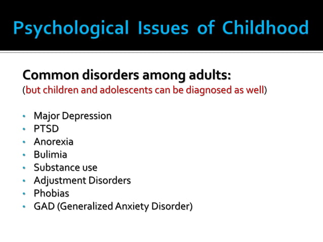 Clinical Child and Adolescent Psychology | PPTX | Mental Health