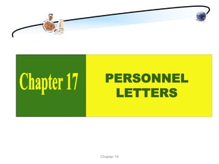 PERSONNEL
   LETTERS



Chapter 14
 