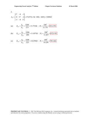Chapter 17 solutions_to_exercises(engineering circuit analysis 7th) | PDF