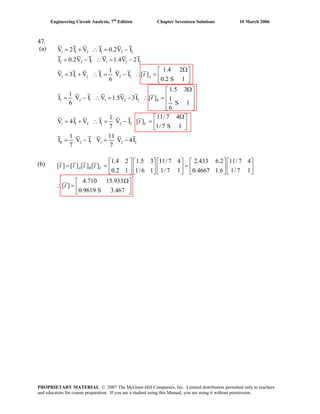 Chapter 17 solutions_to_exercises(engineering circuit analysis 7th) | PDF