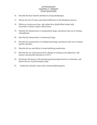 Chapter 17 study questions
