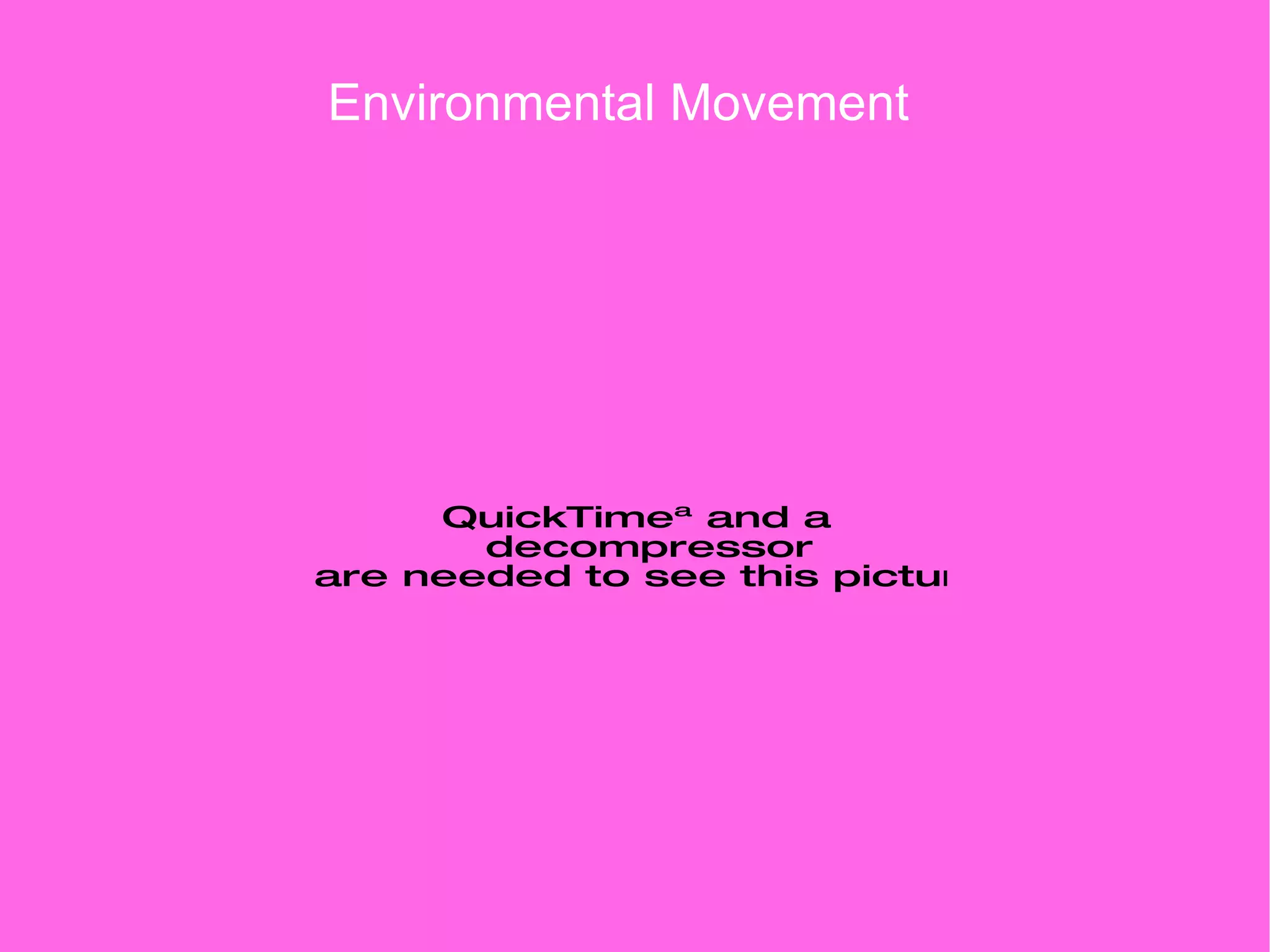 Environmental Movement 