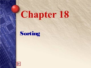 Sorting
Chapter 18
 