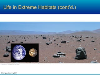© Cengage Learning 2015
Life in Extreme Habitats (cont’d.)
 