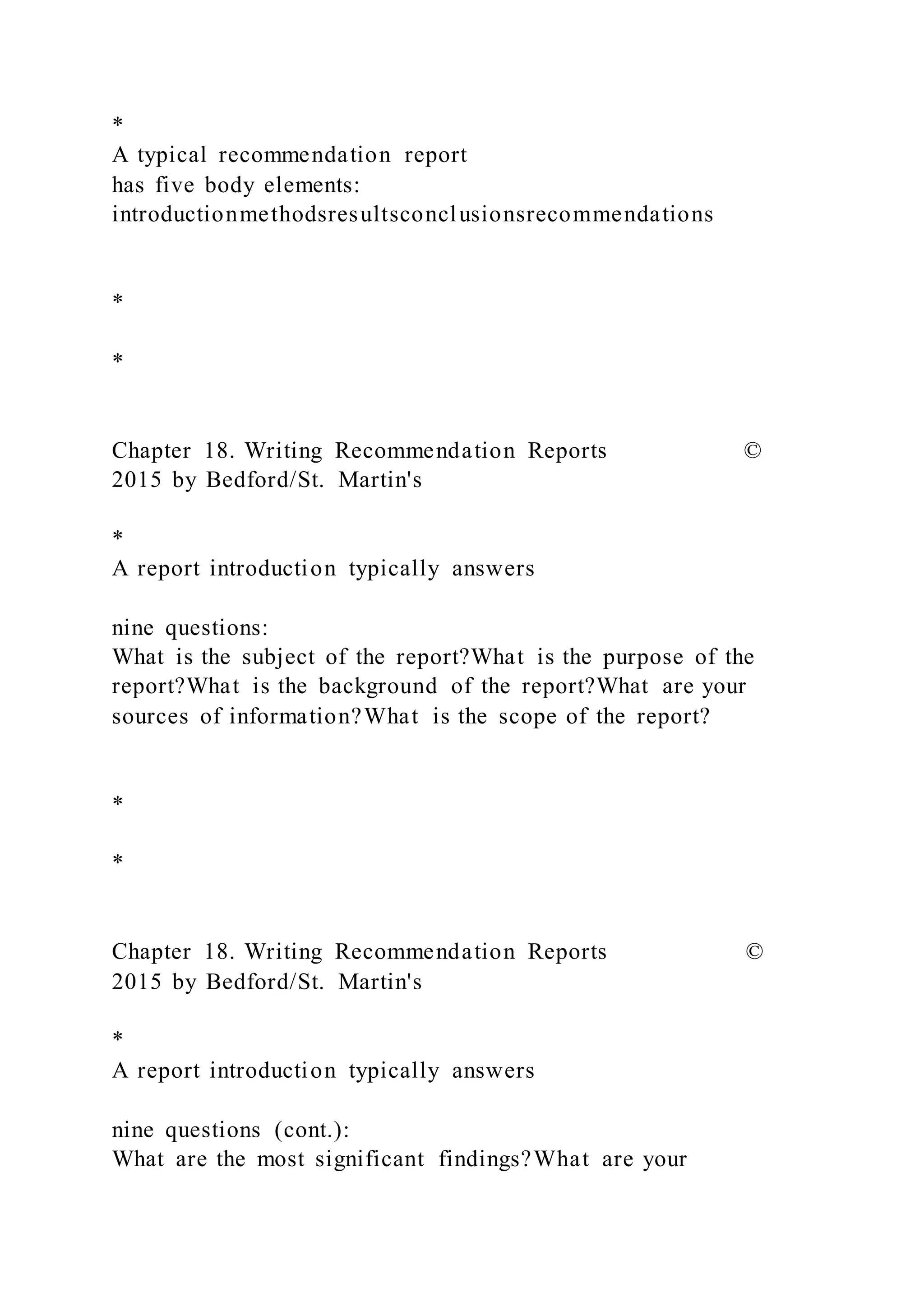 Chapter 18 writing recommendation reports pdf