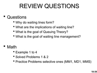 Waiting Questions Management Course-314- Supply Chain Management | PPT