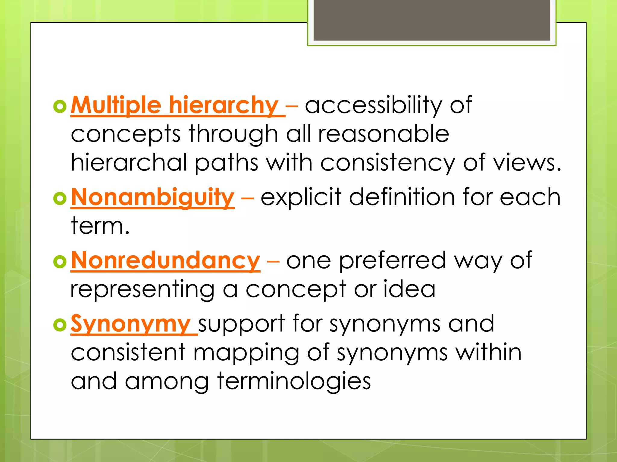 Chapter 18 advanced terminology systems | PPTX