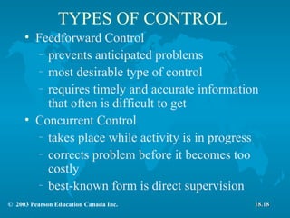 Chapter 18 Foundations Of Control | PPT