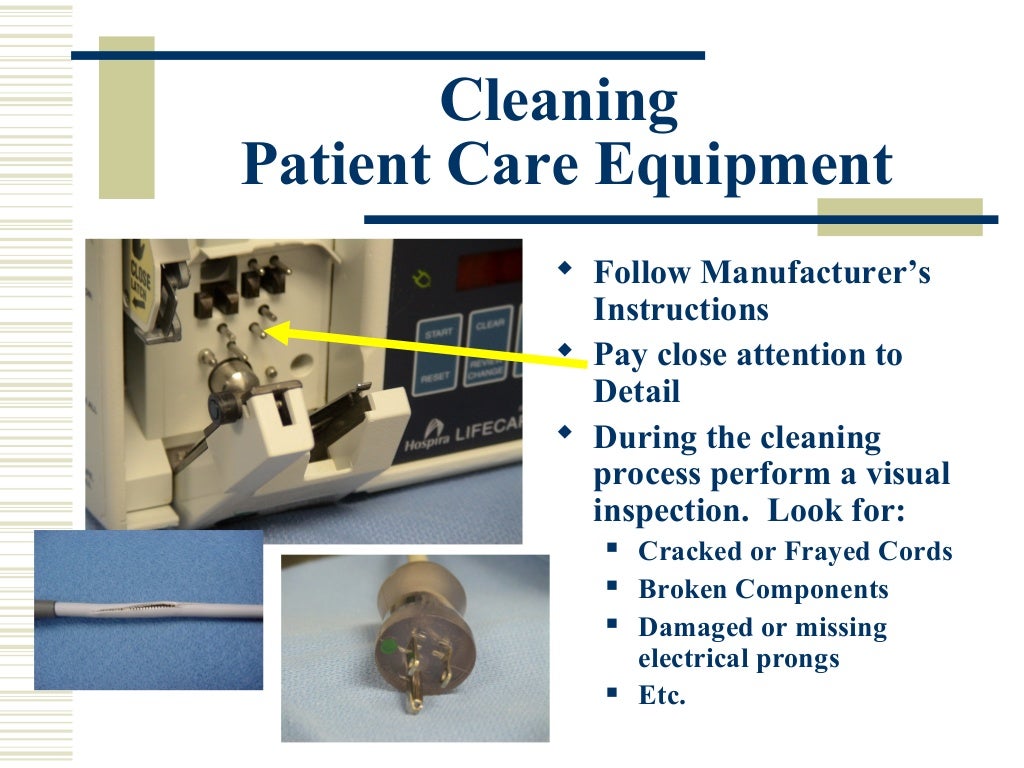 Chapter 18 patient care equipment management