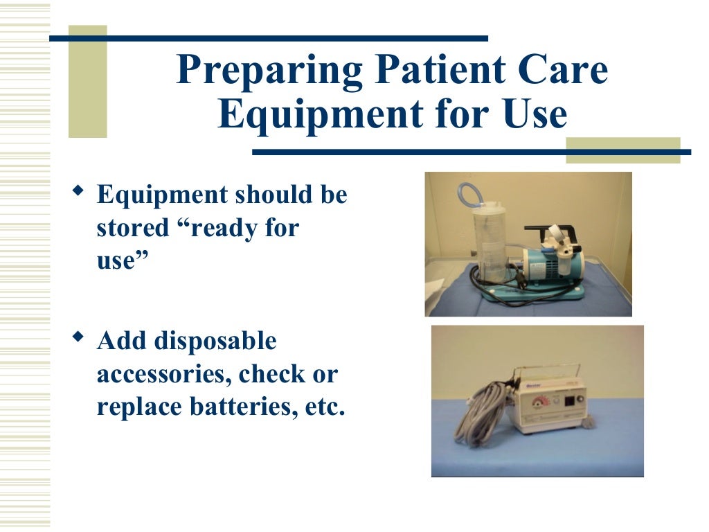 Chapter 18 patient care equipment management