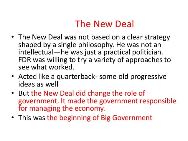 Chapter 18 The New Deal