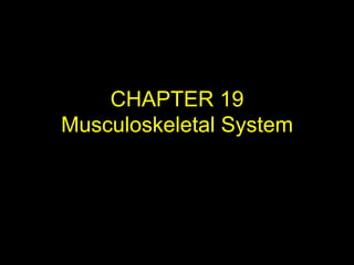 CHAPTER 19
Musculoskeletal System
 