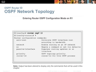 Presentation_ID 26© 2008 Cisco Systems, Inc. All rights reserved. Cisco Confidential
OSPF Router ID
OSPF Network Topology
 