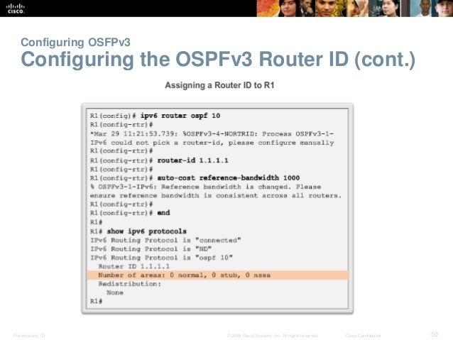 Chapter 19 Single Area Ospf