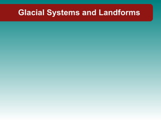 Glacial Systems and Landforms 