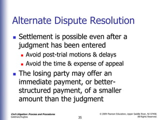 Post Litigation Resolution Chapter 19 nineteen post trial procedures civ lit 2nd | PPTX