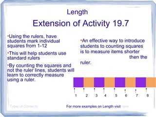Use Ruler To Measure Books Math Squares Online