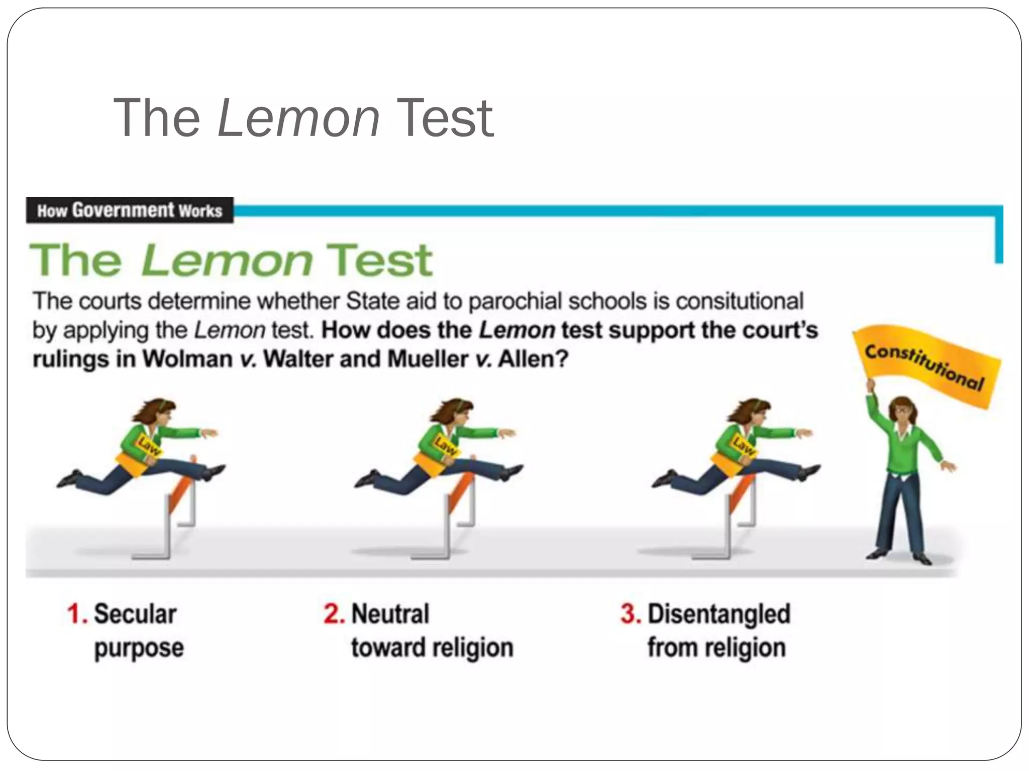 The Lemon Test
 