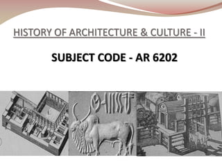 Architecture of Indus Valley Civilisation & Vedic Era | PDF