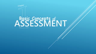Chapter 1a Basic Concepts in Assessment | PPTX