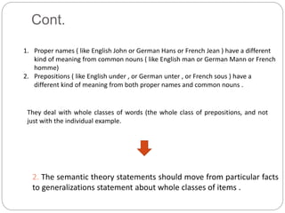 Chapter 1 about semantics | PPTX