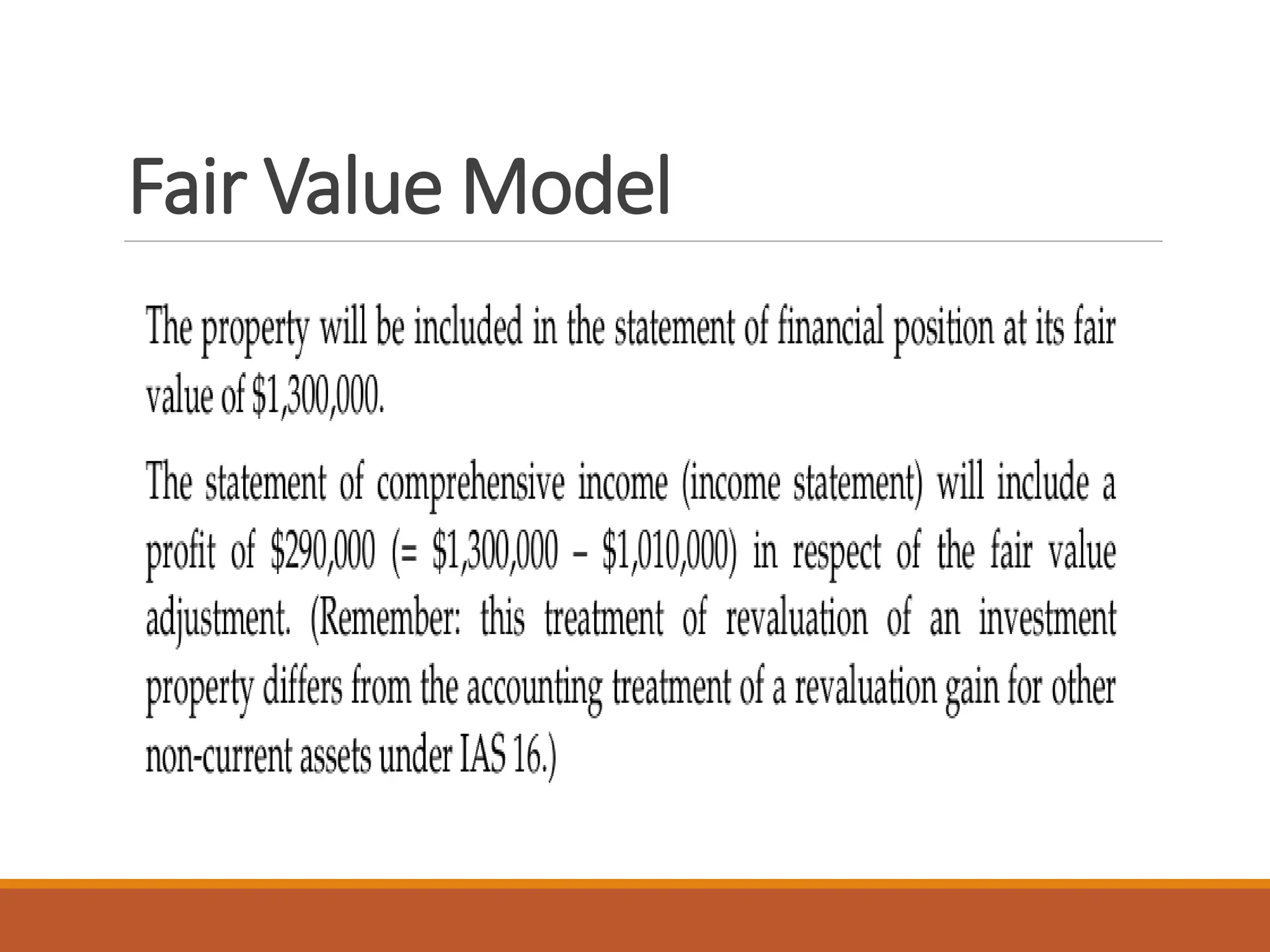 Fair Value Model
 