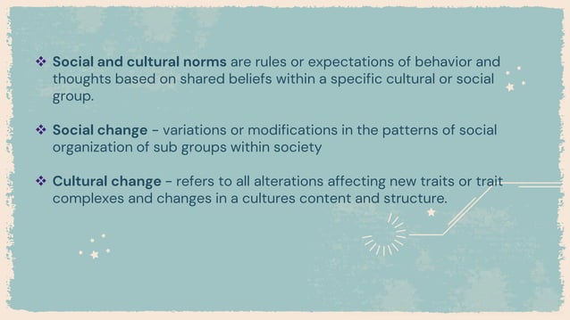 Chapter 1 Analyze the Concept Aspects and Changes in Culture and ...