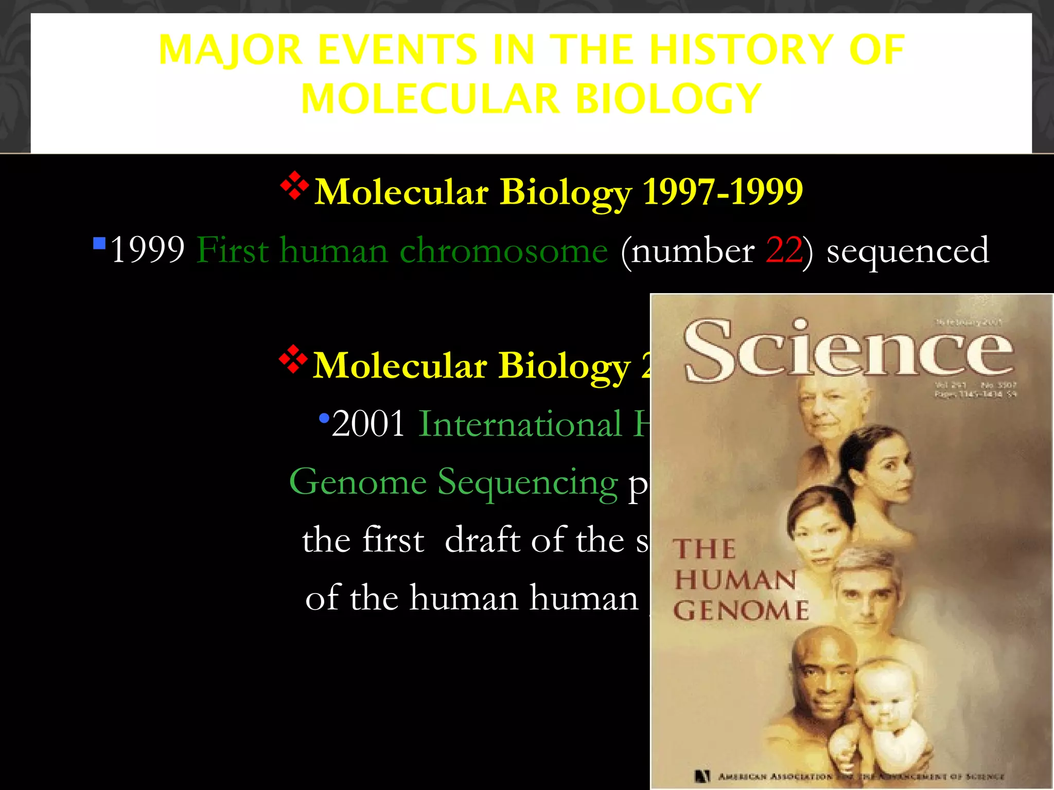 introduction to molecular biology | PPT