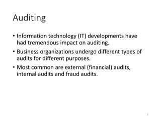 Chapter 1 auditing and internal control | PPTX
