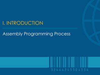 I. INTRODUCTION

Assembly Programming Process
 