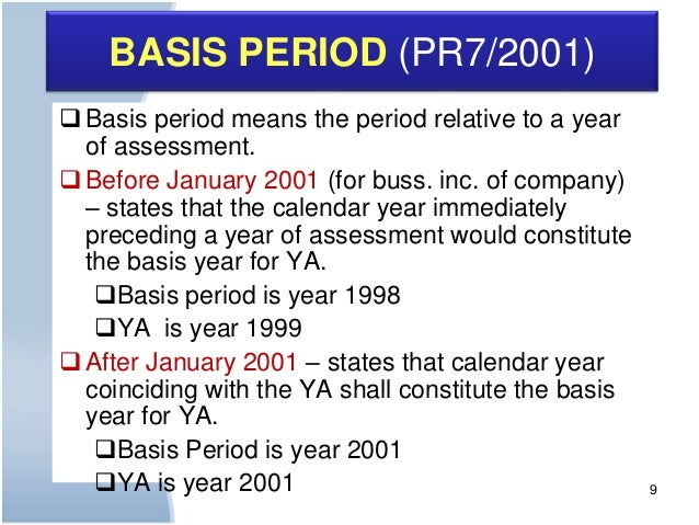Chapter 1 Basis Period