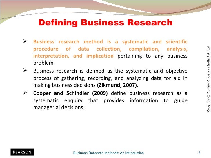 what is business meaning research