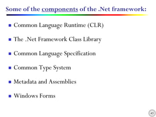 Chapter 1 Introduction to C# Programming Language | PDF