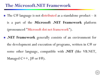 Chapter 1 Introduction to C# Programming Language | PDF