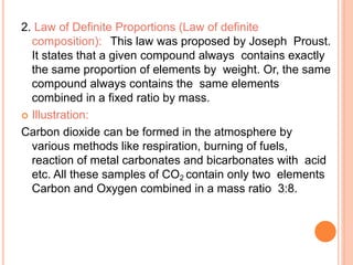 CHEMISTRY  basic concepts of chemistry