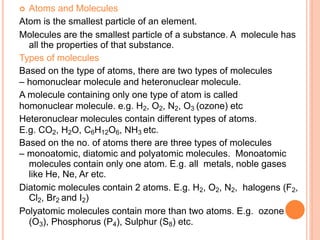 CHEMISTRY  basic concepts of chemistry