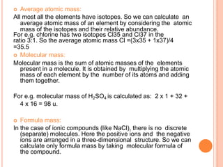 CHEMISTRY  basic concepts of chemistry