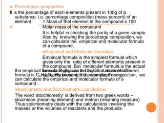CHEMISTRY  basic concepts of chemistry