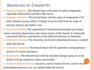 CHEMISTRY  basic concepts of chemistry