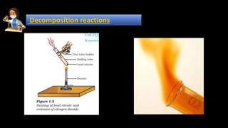 Decomposition reactions
 