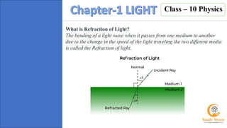 chapter 1 LIGHT: reflection and refraction class 10 physics.pptx