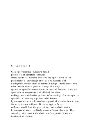 C H A P T E R 1 Clinical rea | PDF