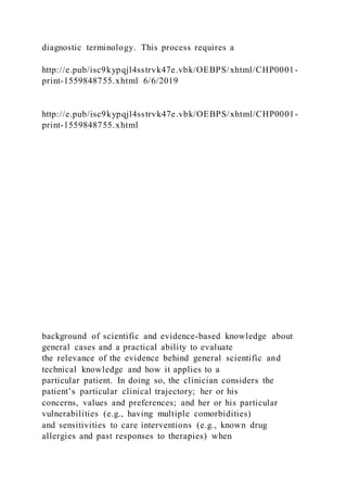 C H A P T E R 1 Clinical rea | DOCX