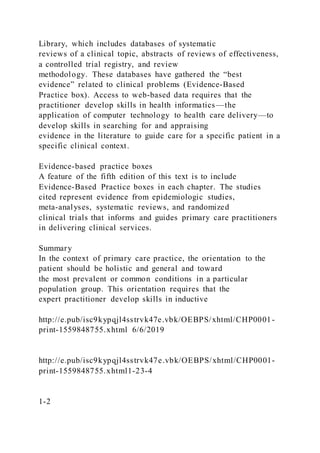 C H A P T E R 1 Clinical rea | DOCX