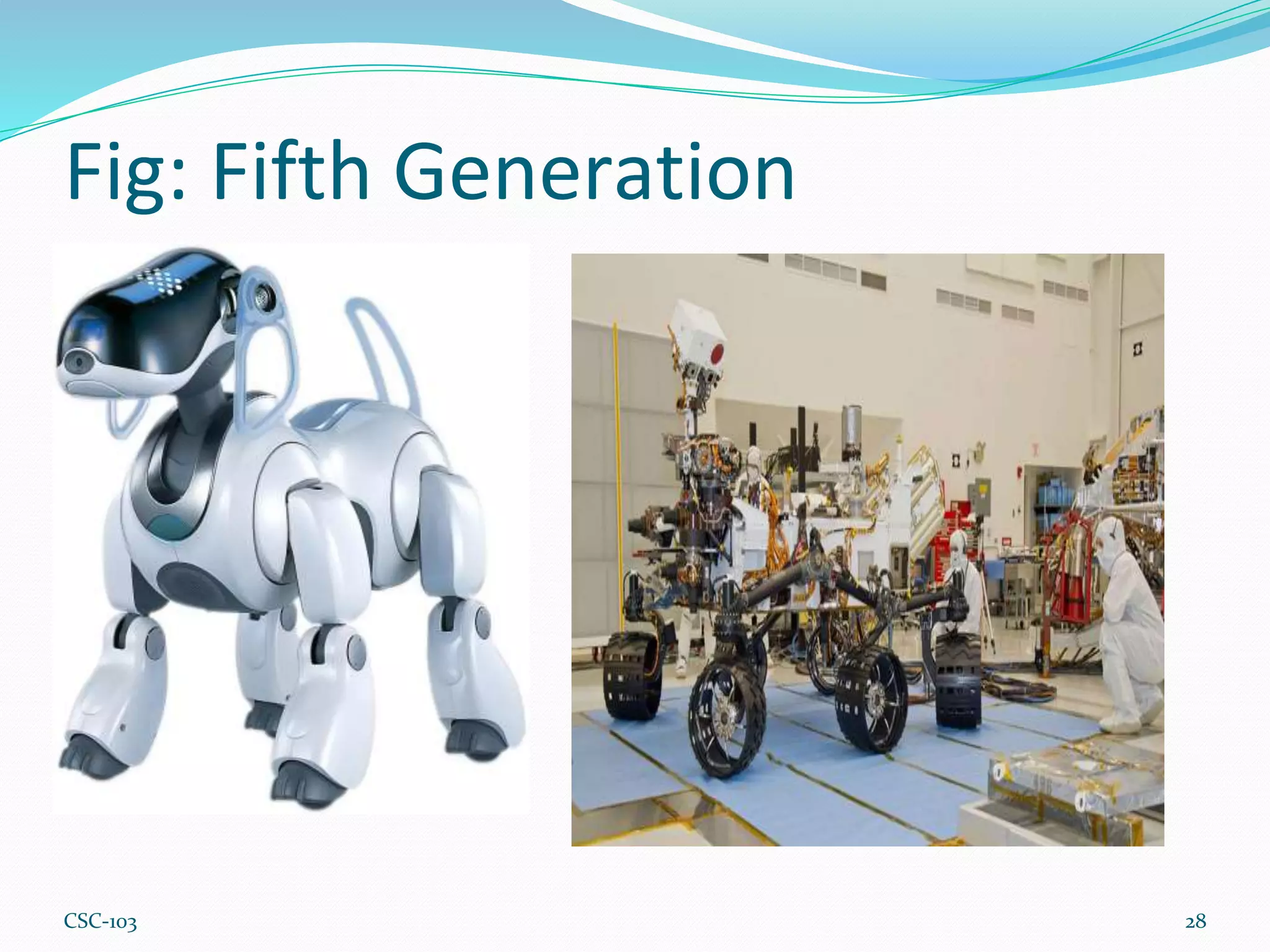 Fig: Fifth Generation
28
CSC-103
 